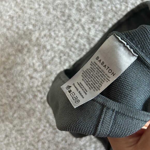 Babaton Women's Sz Small Gray Ribbed Knit Corset Tank Top Square Neck - Picture 4 of 8